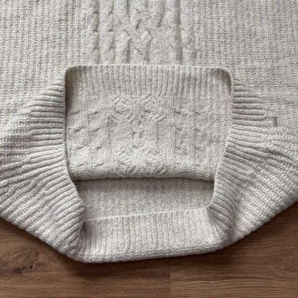 NWT Tommy Hilfiger Women’s Cable Knit Sleeveless Turtleneck Sweater Vest Cream M - Picture 6 of 8